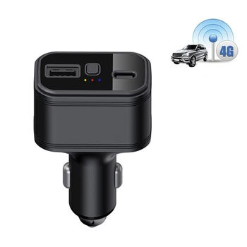 Новое Поступление TK818 4G TKSTAR GPS Трекер USB Type-C Два Порта Зарядки Прикуриватель Автомобильное Зарядное Устройство Бесплатное Приложение Отслеживание В Реальном времени