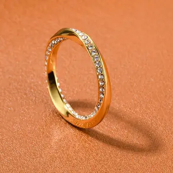 Горячие Дизайнерские кольца из 18-каратного золота с цирконом 5A, женские ювелирные изделия известных брендов, Бутик Charm Trend