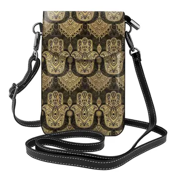 Ручная сумка Хамса, Золотая рука Фатимы, винтажные кожаные женские сумки для покупок, студенческий объемный кошелек