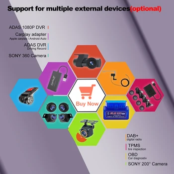 Deelife Android TPMS Для Автомобильного Радио DVD-Плеера Система Контроля Давления В Шинах Запасная Шина Внутренний Внешний Датчик USB