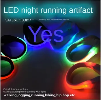 Зажим для обуви со светодиодной подсветкой велоспорт альпинизм ночной бег спортивная сигнальная лампа безопасности наружное скалолазание вспышка для обуви