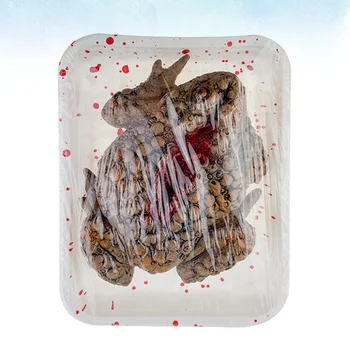 Реалистичный поднос для макияжа с жабой, украшение коробки для еды с жабой, имитация страшного подноса для вечеринки в честь Хэллоуина, дом с привидениями (случайный