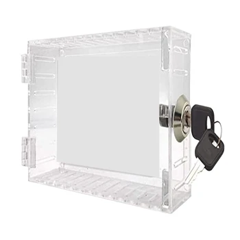 1 шт. блокиратор термостата Крышка термостата с защелкой для замка с ключом Универсальный прозрачный ABS Для термостата на стене дома