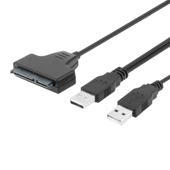 Адаптер USB 2.0 SATA 7 + 15Pin кабель для 2,5-дюймового жесткого диска жесткого диска ноутбука
