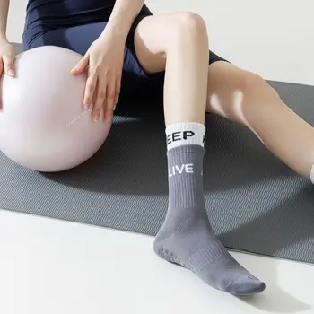 Эластичные дышащие Силиконовые противоскользящие носки для скейтборда, чулочно-носочные изделия из чесаного хлопка, Носки в корейском стиле, Женские носки для йоги