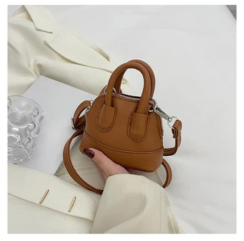 Новая ручная сумка с текстурной оболочкой, популярная женская маленькая сумка в стиле ретро с рисунком личи, сумка через плечо для женщин