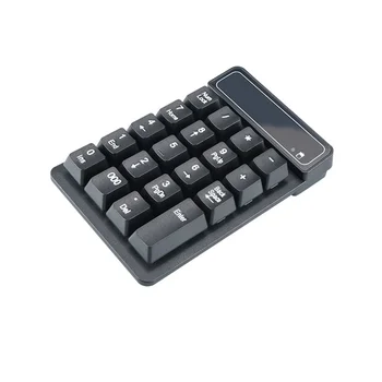 Беспроводная клавиатура 2,4 ГГц, цифровая клавиатура Mini USB, 19 клавиш, цифровая клавиатура, приемник Numpad для бухгалтерского портативного ПК (A)
