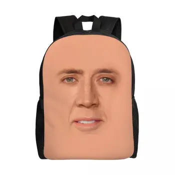 Рюкзак для ноутбука Nicolas Cage, женский, мужской, базовый рюкзак для студентов колледжа, забавные сумки для школьников