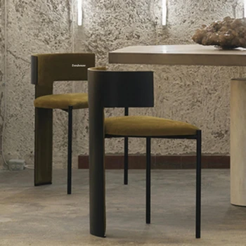 Скандинавские роскошные обеденные стулья Домашний стул со спинкой Ресторанная мебель Дизайнерские стулья Современная квартира Стул для гостиной A