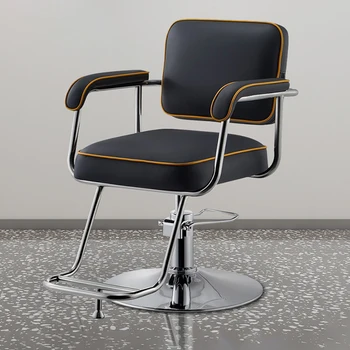 Высококачественные парикмахерские кресла, парикмахерский салон, профессиональное парикмахерское кресло, простой подъем, вращение, Утолщенное парикмахерское кресло, салонная мебель