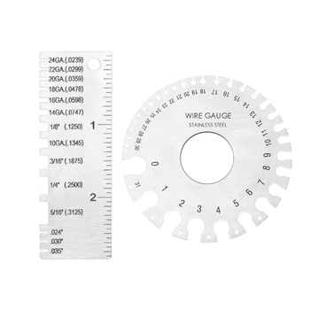 Измеритель толщины круглой проволоки из нержавеющей стали, Инструменты для измерения диаметра, Популярный экономичный челнок ContourGauge