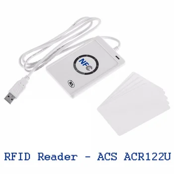 Считыватель смарт-чиповых карт RFID ISO14443 Копировальный аппарат для клонирования ключей IC-токен Писатель Дубликатор значков USB 13,56 МГц Программатор тегов