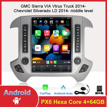 Автомобильный мультимедийный плеер в стиле Android Tesla для GMC Sierra VIA Vtrux Truck 2014- / Chevrolet Silverado LD 2014- 12,1 