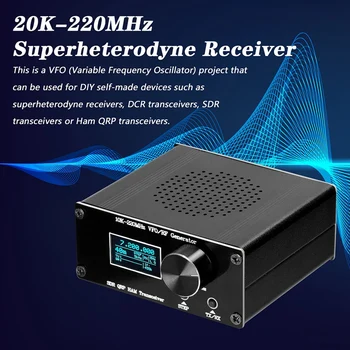 Супергетеродинный Приемник 20K-220MHz SDR HAM QRP Трансивер RF Генератор Радио Отладчик для Доморощенных QRP Трансиверов