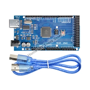 Mega 2560 R3 CH340G MEGA2560 R3 TYPE-C USB-плата для разработки с кабелем для Arduino