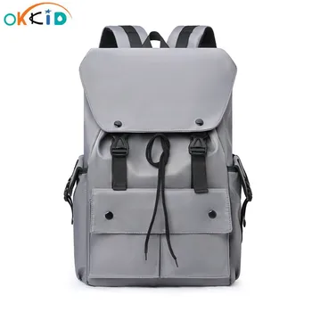 OKKID школьный рюкзак подростковая сумка для книг мужской дорожный рюкзак для ноутбука студенческие мужские водонепроницаемые школьные рюкзаки