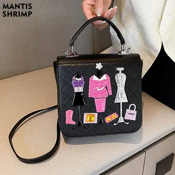 Женская сумка, роскошная сумка, высококачественные сумки через плечо из искусственной кожи, дизайнерские женские сумки, модная женская сумка-мессенджер через плечо
