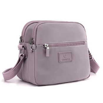 Модная 3-слойная женская сумка с клапаном из прочной ткани, женская сумка-мессенджер, красивая стильная сумка для покупок Gilrs, наплечная сумка для покупок