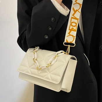 2023 Новая трендовая универсальная сумка через плечо, Нишевая сумочка на цепочке, женская маленькая сумка с бриллиантами, женская модная текстурная сумка для покупок