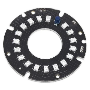 Аксессуары для видеонаблюдения с гибридным углом луча инфракрасный свет 18-зернистая ИК-светодиодная плата для камер наблюдения, диаметр ночного видения 53 мм