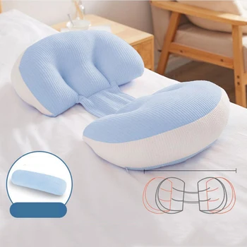 Регулируемая подушка для сна со стороны талии беременной женщины, поддерживающая живот, U-образная подушка Во время беременности, Боковая подушка для сна