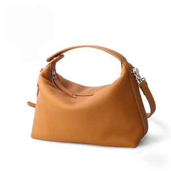 Новая женская сумка, роскошная женская сумка из мягкой натуральной кожи, женская модная повседневная сумка через плечо для девочек, мессенджер через плечо