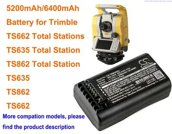 Аккумулятор OrangeYu 5200 мАч/6400 мАч для Тахеометров Trimble TS635, TS862, TS662, Тахеометра TS635, Тахеометра TS635, TS662