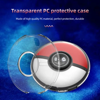 Защитный чехол, прозрачный ящик для хранения, прозрачный с силиконовой прокладкой для Pokémon Go Plus + Кристалл
