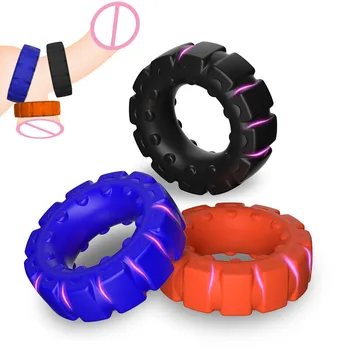 Дизайн шины Силиконовое кольцо для пениса Cockring Задержка эрекции, Стойкая эякуляция, стопорные кольца для мошонки, секс-игрушки для мужчин, товары для взрослых