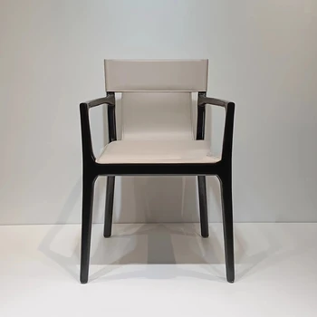 Роскошные Современные обеденные стулья с деревянной спинкой в скандинавском стиле, Дизайнерское Индивидуальное кресло Relax для столовой, кухонная мебель Poltrona MQ50CY