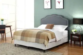 Uspridefurniture Панорамная мягкая панель с бельевым изголовьем, подходит для кроватей полного размера или размера 