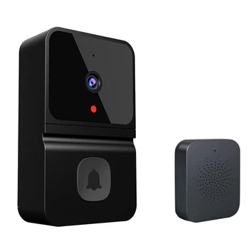 Беспроводная камера видеодомофона с беспроводным перезвоном, домофон HD ночного видения Wifi, перезаряжаемый дверной звонок безопасности