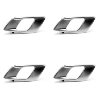 4X Внутренняя Ручка Левой Межкомнатной Двери Автомобиля Ford Ranger 2012-2021 Everest 2015-2021 Mazda BT50 2012-2019 Серебристо-Серый