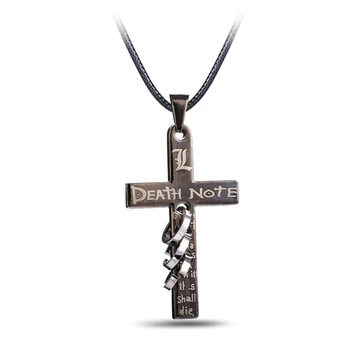 Модное аниме Death Note, ожерелье с крестом, подвески, Фигурное ожерелье Рюуку, Сувениры, Фигурки, Игрушки, подарок