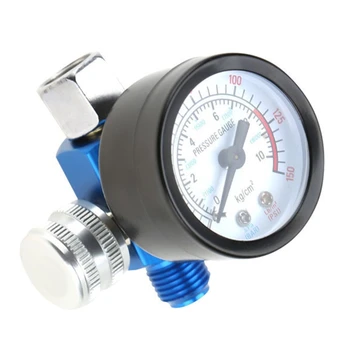 Воздушный компрессор 1/4 ”Регулятор давления воздуха для краски Манометр для челнока Va