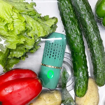 Беспроводная мойка овощей Портативное устройство для чистки овощей емкостью 4200 мАч USB зарядка Бытовая для удаления пестицидов из чистой посуды