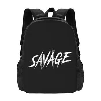 Savage Крутой Популярный, Жесткий, Мятежный, Задиристый, Безумный Человек, Дизайн рюкзака, Школьные сумки, Мем 21 Savage Забавный, Хип-хоп Милый