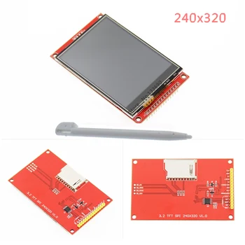 3,2-дюймовый TFT-ЖК-модуль с сенсорным Драйвером ILI9341 240 (RGB) * 320 SPI Последовательный Порт (9 IO) Touch IC XPT2046 для Raspberry PI