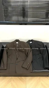 ty0315 Модные мужские пальто и куртки 2023 Взлетно-посадочная полоса Роскошный европейский дизайн мужская одежда для вечеринок