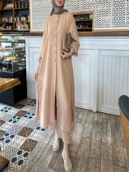 Новый мусульманский женский длинный костюм-двойка свободного кроя для пригородных поездок