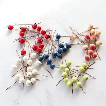 Практичные Искусственные ягоды 5 цветов, легкий Пенополистирол, специальные ягоды из искусственных цветов