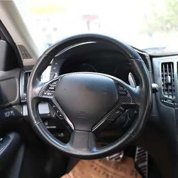 Внутренняя Кнопка рулевого колеса из ABS, Декоративная отделка, Рамка, Наклейка на крышку для Infiniti G25 G37 2010 2011 2012 2013