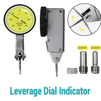 Измерительный индикатор с циферблатом 0,8 мм, тестовый индикатор с универсальным магнитным держателем, индикатор разрешения 0,01 мм Для калибровки оборудования