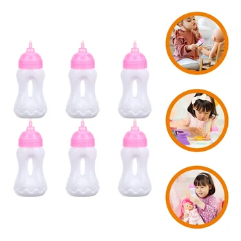 6 шт. бутылочек для кормления, детские аксессуары, молочный кукольный домик, мини-девочки, Pp Juice Child