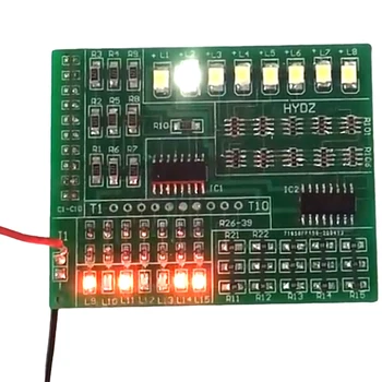 Наборы для обучения практике электронной пайки 15 канальный контроллер цветного освещения Набор для обучения Smd компонентным схемам Diy Kit
