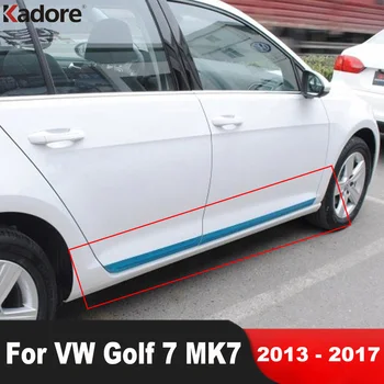 Отделка Кузова Боковой Двери Volkswagen vw Golf 7 MK7 2013 2014 2015 2016 2017 Стальная Дверная Линия Автомобиля, Молдинговая Лента, Аксессуары