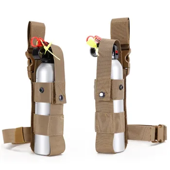 Тактическая сумка-распылитель Molle, сумка для бутылки с водой, сумка для ног, ручной держатель для огня, Кобура для огнетушителя для охоты на открытом воздухе, кемпинга