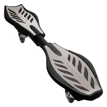 Caster Board Classic - Серебристый, 2-колесный поворотный скейтборд с роликами 76 мм, для подростков и взрослых, Унисекс