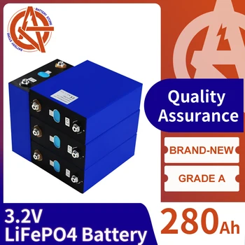 Lifepo4 Аккумулятор 280AH Высокое Качество EV280K Литий-железо-фосфатный Элемент DIY 12V 24V 48V Солнечные батареи Для Гольф-Кара EV TAX FREE