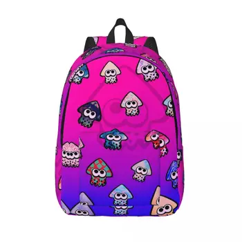 Рюкзак Octopus Collage для учащихся средних и старших классов Splatoon Game Bookbag Для подростков Рюкзак для путешествий